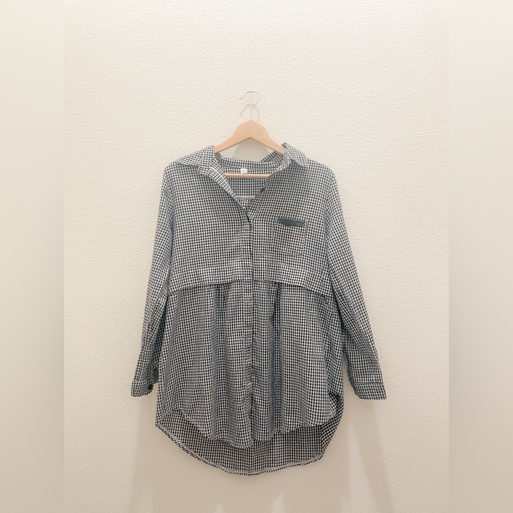S Gingham Blouse